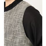 【大きいサイズ】ツイードペプラムジレ | eur3 | 詳細画像26 