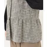 【大きいサイズ】ツイードペプラムジレ | eur3 | 詳細画像27 