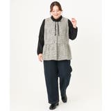 【大きいサイズ】ツイードペプラムジレ | eur3 | 詳細画像31 