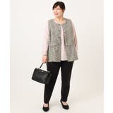 【大きいサイズ】ツイードペプラムジレ | eur3 | 詳細画像33 