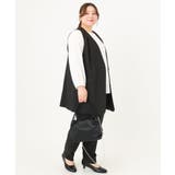 【大きいサイズ/セットアップ対応】WクロスストレッチVネックジレ | eur3 | 詳細画像24 