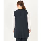 【大きいサイズ/セットアップ対応】WクロスストレッチVネックジレ | eur3 | 詳細画像5 