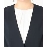 【大きいサイズ/セットアップ対応】WクロスストレッチVネックジレ | eur3 | 詳細画像6 