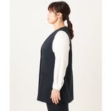 【大きいサイズ】WクロスVネックジレ | eur3 | 詳細画像7 