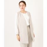 グレージュ(89) | 【大きいサイズ】WクロスVネックジレ | eur3