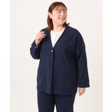 【大きいサイズ 2wayボタン セットアップ対応】カットジョーゼットVネックジャ… | eur3 | 詳細画像22 