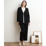 【大きいサイズ 2wayボタン セットアップ対応】カットジョーゼットVネックジャ… | eur3 | 詳細画像27 