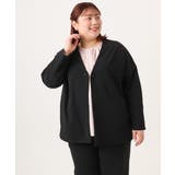 【大きいサイズ 2wayボタン セットアップ対応】カットジョーゼットVネックジャ… | eur3 | 詳細画像33 