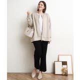 【大きいサイズ】ジップアップブルゾン | eur3 | 詳細画像4 