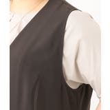 【大きいサイズ/接触冷感】カノコVネックジレ | eur3 | 詳細画像11