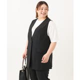 【大きいサイズ/接触冷感】カノコVネックジレ | eur3 | 詳細画像21