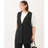 【大きいサイズ/接触冷感】カノコVネックジレ | eur3 | 詳細画像22