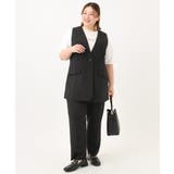 【大きいサイズ/接触冷感】カノコVネックジレ | eur3 | 詳細画像23