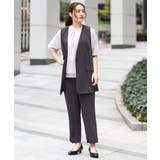 【大きいサイズ/接触冷感】カノコVネックジレ | eur3 | 詳細画像3