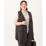 【大きいサイズ/接触冷感】カノコVネックジレ | eur3 | 詳細画像5