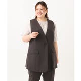 【大きいサイズ/接触冷感】カノコVネックジレ | eur3 | 詳細画像7