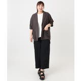 【大きいサイズ/接触冷感】シアーハーフスリーブジャケット | eur3 | 詳細画像15