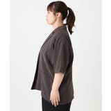 【大きいサイズ/接触冷感】シアーハーフスリーブジャケット | eur3 | 詳細画像7