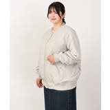 【大きいサイズ】ノーカラーギャザーブルゾン | eur3 | 詳細画像11 