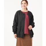 【大きいサイズ】ノーカラーギャザーブルゾン | eur3 | 詳細画像35 