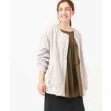 【大きいサイズ】ノーカラーギャザーブルゾン | eur3 | 詳細画像5 