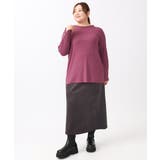 【大きいサイズ】リブジャージー袖ボタンカットソー | eur3 | 詳細画像12 