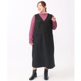 【大きいサイズ】リブジャージー袖ボタンカットソー | eur3 | 詳細画像13 