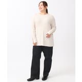 【大きいサイズ】リブジャージー袖ボタンカットソー | eur3 | 詳細画像19 