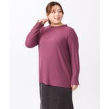 【大きいサイズ】リブジャージー袖ボタンカットソー | eur3 | 詳細画像2 