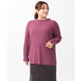 【大きいサイズ】リブジャージー袖ボタンカットソー | eur3 | 詳細画像3 