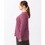 【大きいサイズ】リブジャージー袖ボタンカットソー | eur3 | 詳細画像4 