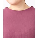 【大きいサイズ】リブジャージー袖ボタンカットソー | eur3 | 詳細画像6 