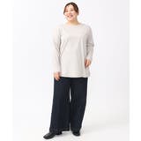 【大きいサイズ】コットンロゴ長袖Tシャツ | eur3 | 詳細画像14 