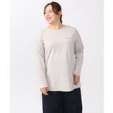 【大きいサイズ】コットンロゴ長袖Tシャツ | eur3 | 詳細画像5 