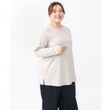 【大きいサイズ】コットンロゴ長袖Tシャツ | eur3 | 詳細画像6 