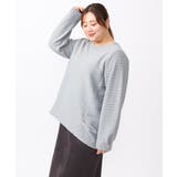 【大きいサイズ】ケーブルジャカードカットソー | eur3 | 詳細画像6 