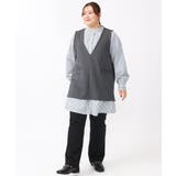 【大きいサイズ/soso×eur3】Vネックベスト | eur3 | 詳細画像12 