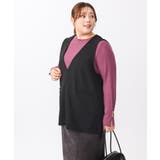 【大きいサイズ/soso×eur3】Vネックベスト | eur3 | 詳細画像15 