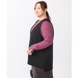【大きいサイズ/soso×eur3】Vネックベスト | eur3 | 詳細画像16 
