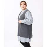 【大きいサイズ/soso×eur3】Vネックベスト | eur3 | 詳細画像3 
