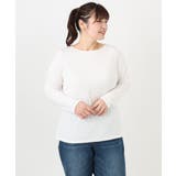 【大きいサイズ】Uネック長袖カットソー | eur3 | 詳細画像2 