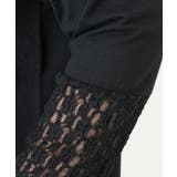 【再入荷/大きいサイズ】ハイネックレースカットソー | eur3 | 詳細画像12 