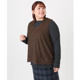 【大きいサイズ】2wayラメシャギーベスト | eur3 | 詳細画像11 