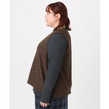 【大きいサイズ】2wayラメシャギーベスト | eur3 | 詳細画像12 