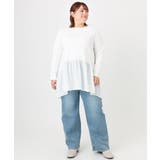 【大きいサイズ】異素材ドッキングカットソー | eur3 | 詳細画像12 