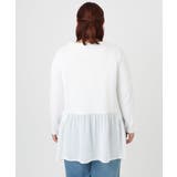 【大きいサイズ】異素材ドッキングカットソー | eur3 | 詳細画像7 