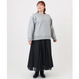 【大きいサイズ/a.v.v×eur3】ラメ裏起毛スウェットプルオーバー | eur3 | 詳細画像21 