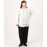 【大きいサイズ】レイヤード風ボウタイトップス | eur3 | 詳細画像13 