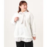 【大きいサイズ】レイヤード風ボウタイトップス | eur3 | 詳細画像16 