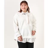 【大きいサイズ】レイヤード風ボウタイトップス | eur3 | 詳細画像17 